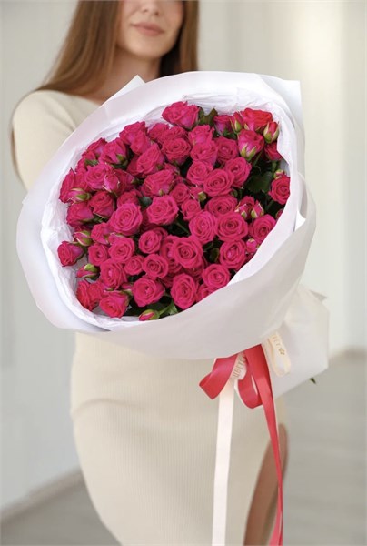 Кустовые розы Фрутти Баблз в упаковке  (21шт) 812-1 в Туле