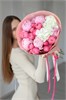 Авторский букет с пионами и гортензией в упаковке 45454565656