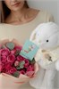 Набор Букет Мисти Баблз с эвкалиптом (9шт) + Милый ушастик белый с открыткой 45653112245 - фото 635938
