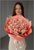 Розовых роз Кения 40см в пленке (25шт) 809897 в Туле