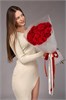 Красные розы в упаковке Туман (21шт) 812 в Туле