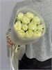 Белые розы Кения 40см в пленке (11шт) 503 в Туле