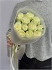 Белые розы Кения 40см в пленке (11шт) 503 в Туле