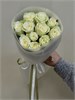 Белые розы Кения 40см в пленке (11шт) 503 в Туле